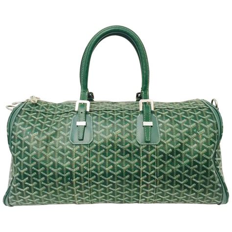 goyard duffle bag green|2020 goyardine duffle bag.